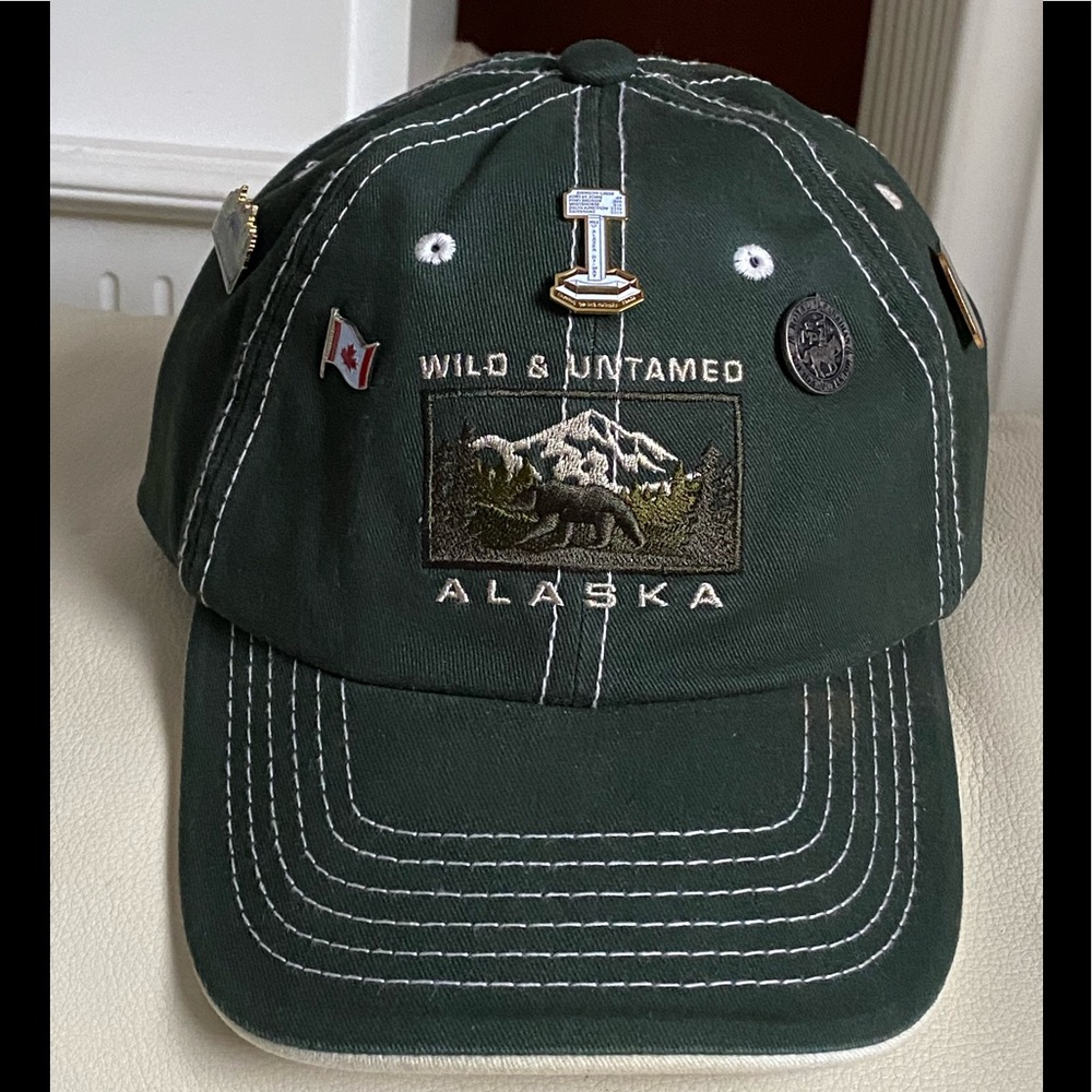 Vintage Alaska Hat With Alaska Pins